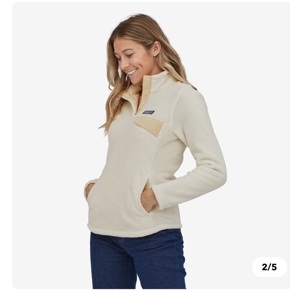 Patagonia Fleece Pullover, Medium in Linen